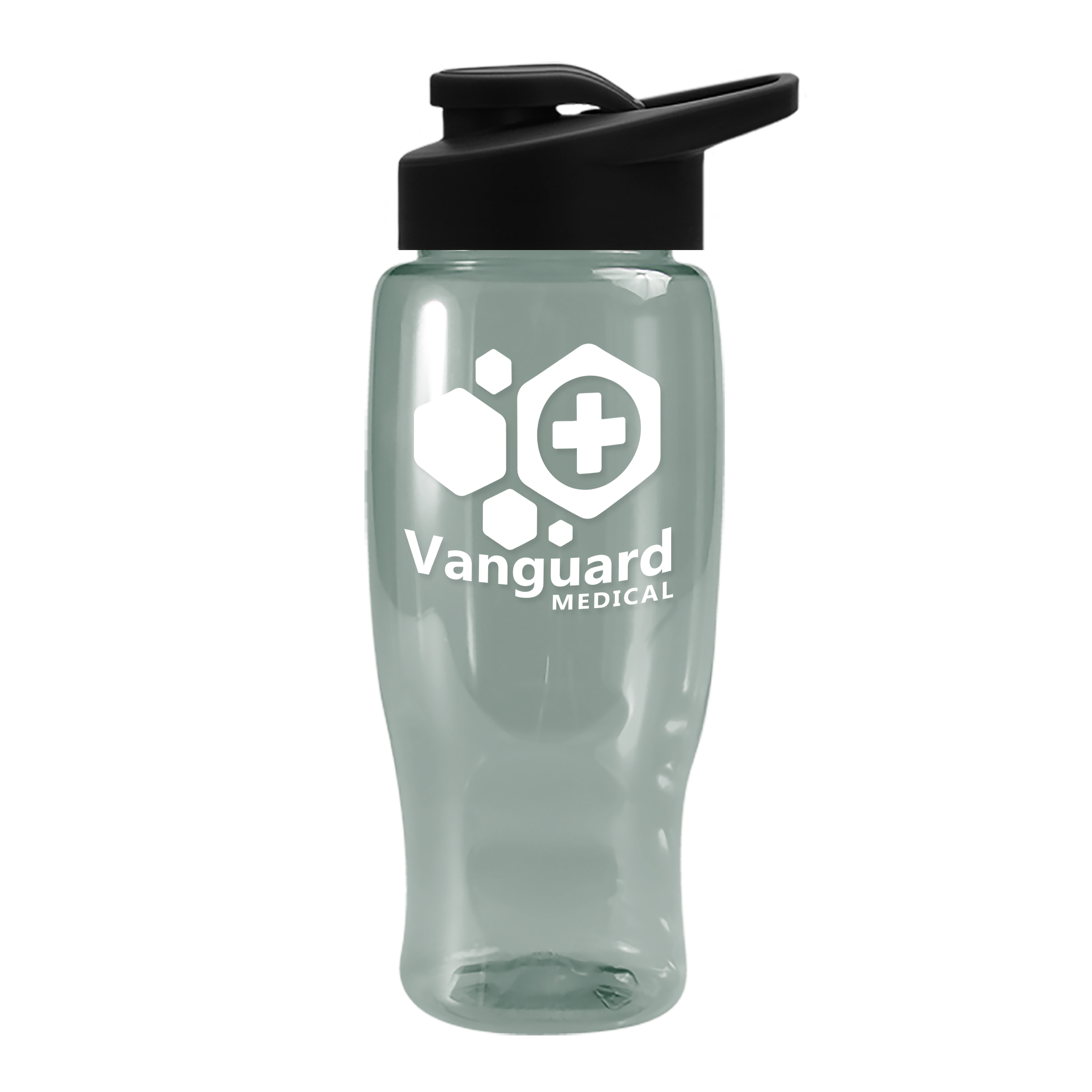 Poly+ Recycled Bottle with Drink-Thru Lid - 27 oz.
